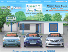 Tablet Screenshot of cassatautosales.com